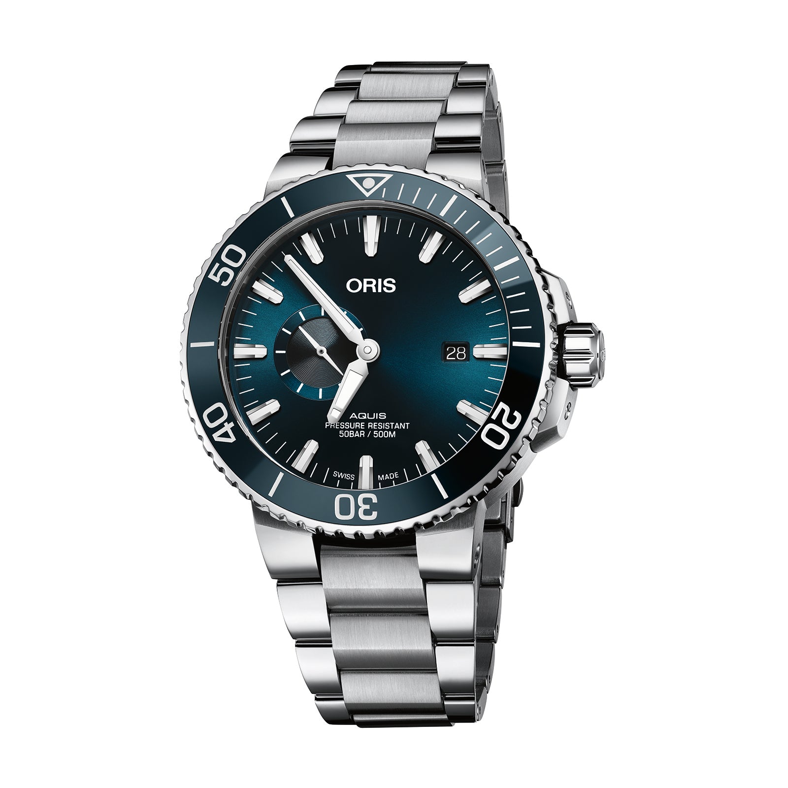 Oris aquis small second date 46mm best sale