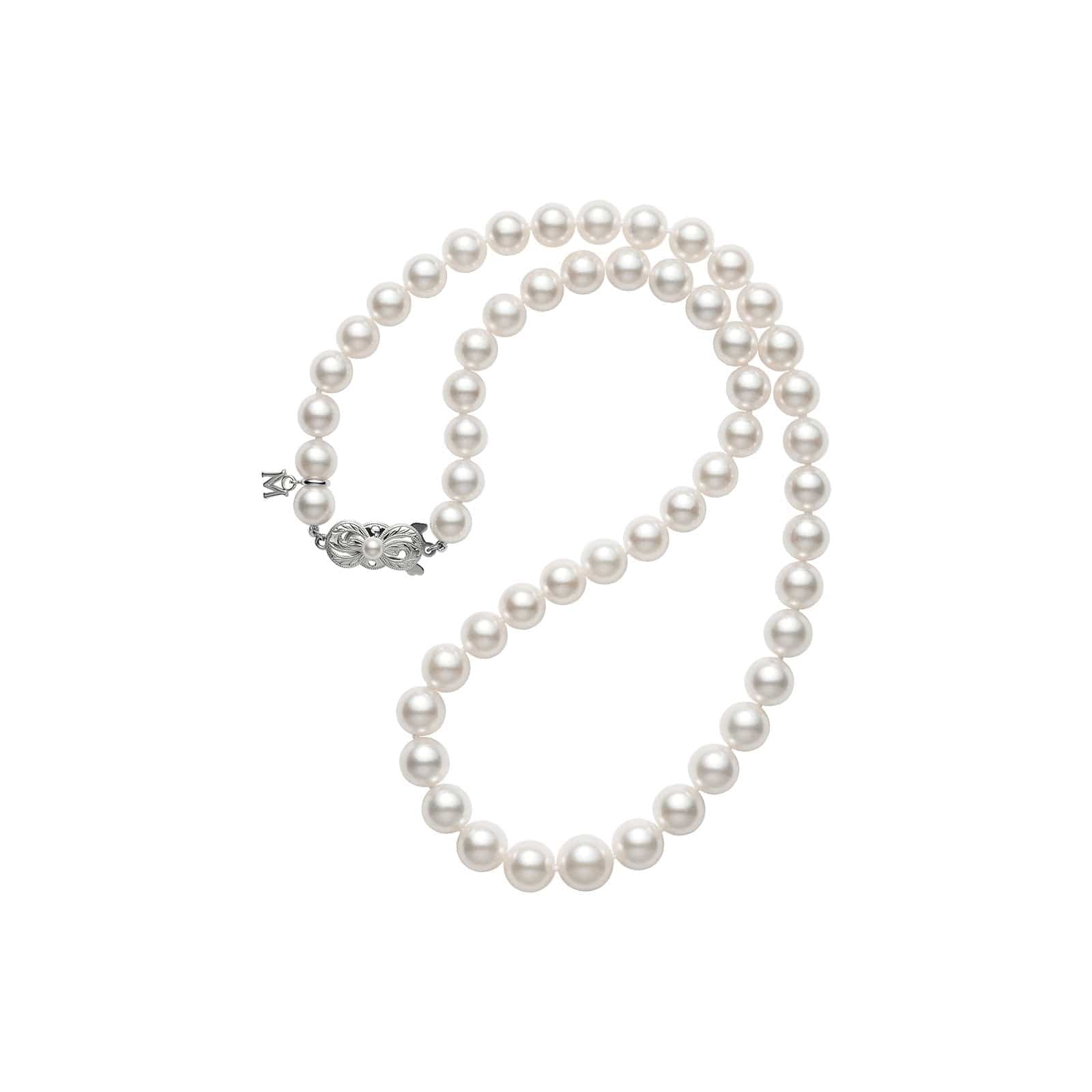 Akoya Cultured Pearl Graduated Princess Necklace