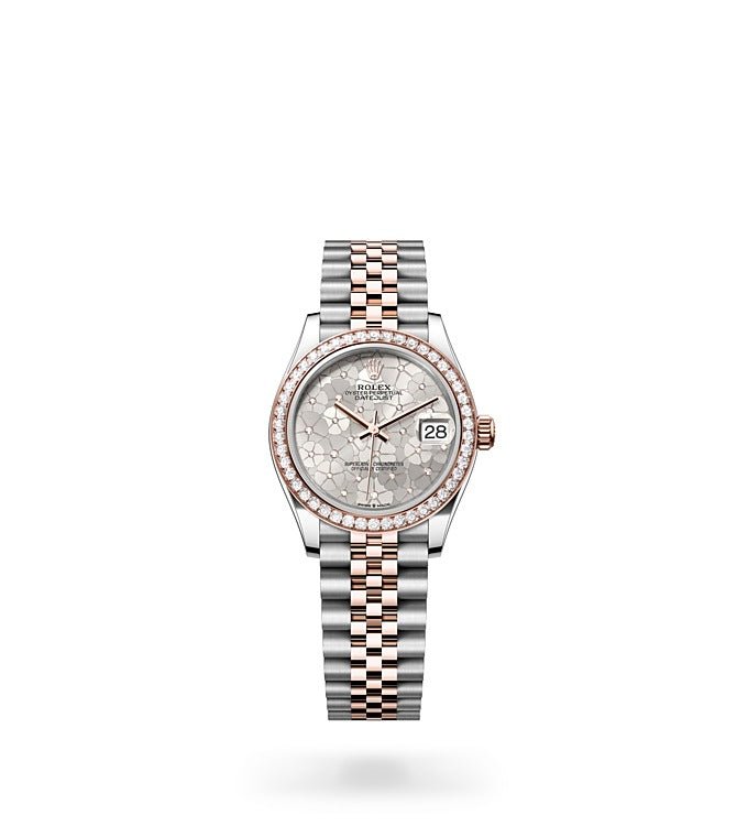 Rolex lady datejust 28 oystersteel and everose clearance gold