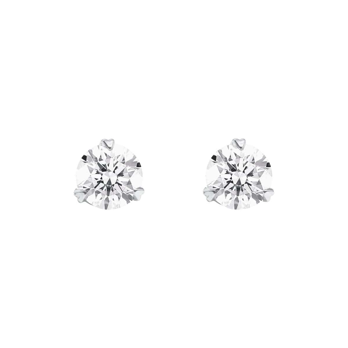 Diamond Essential Small Stud Earrings in Sterling Silver and Diamond