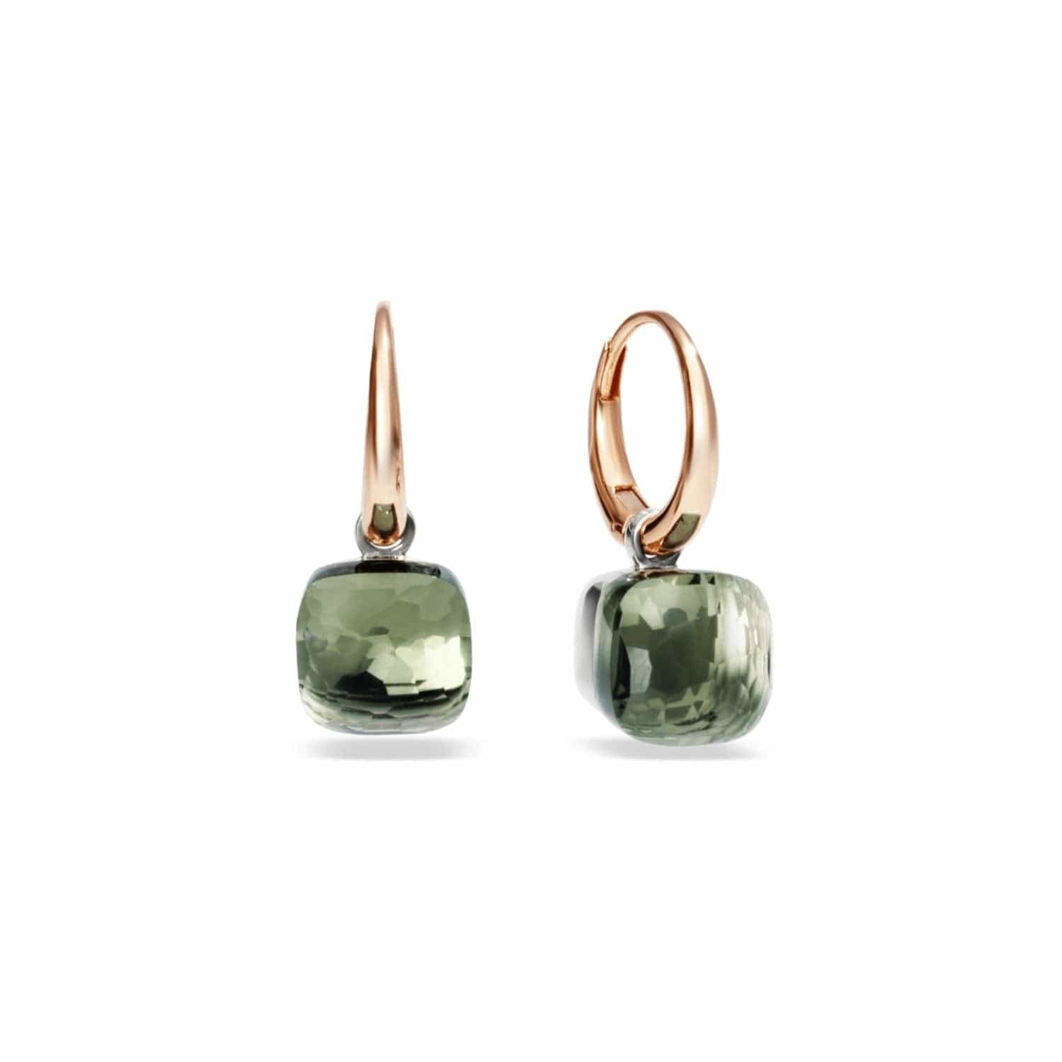 Prasiolite drop outlet earrings