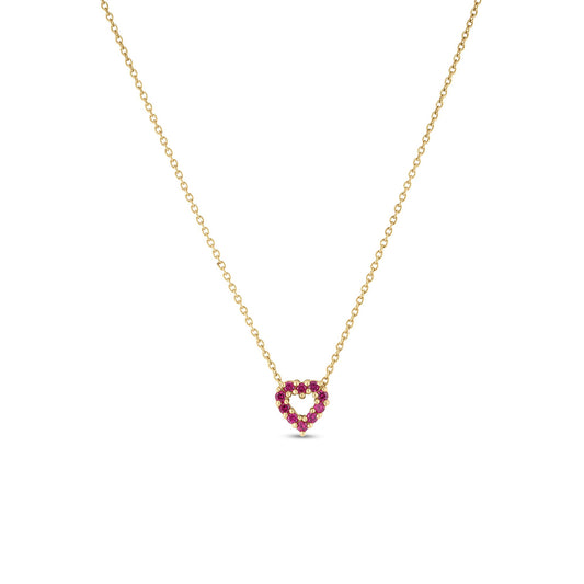 Ruby & Diamond Reversible Pendant