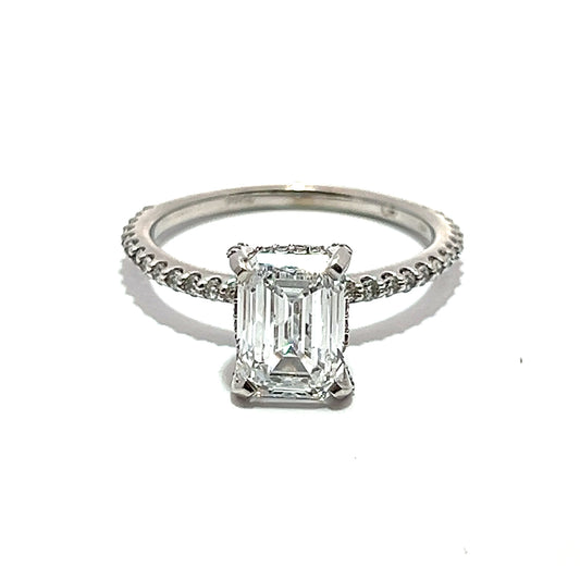 Lab Grown Emerald Cut Diamond Ring