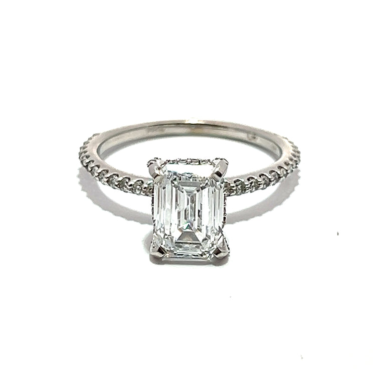 Lab Grown Emerald Cut Diamond Ring