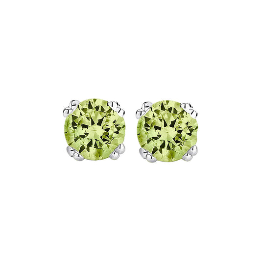 Peridot Stud Earrings