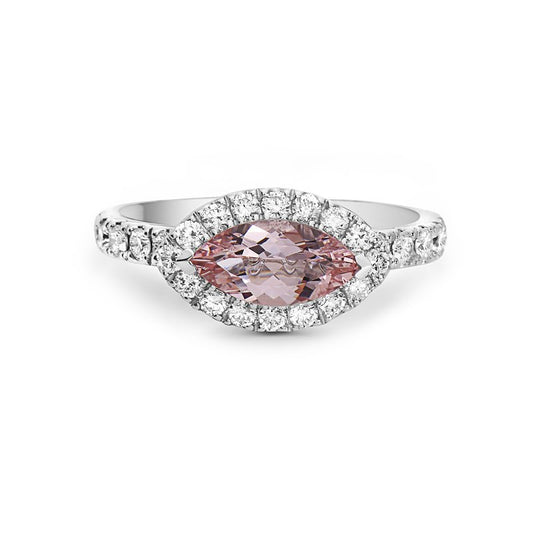 Morganite and Diamond Ring