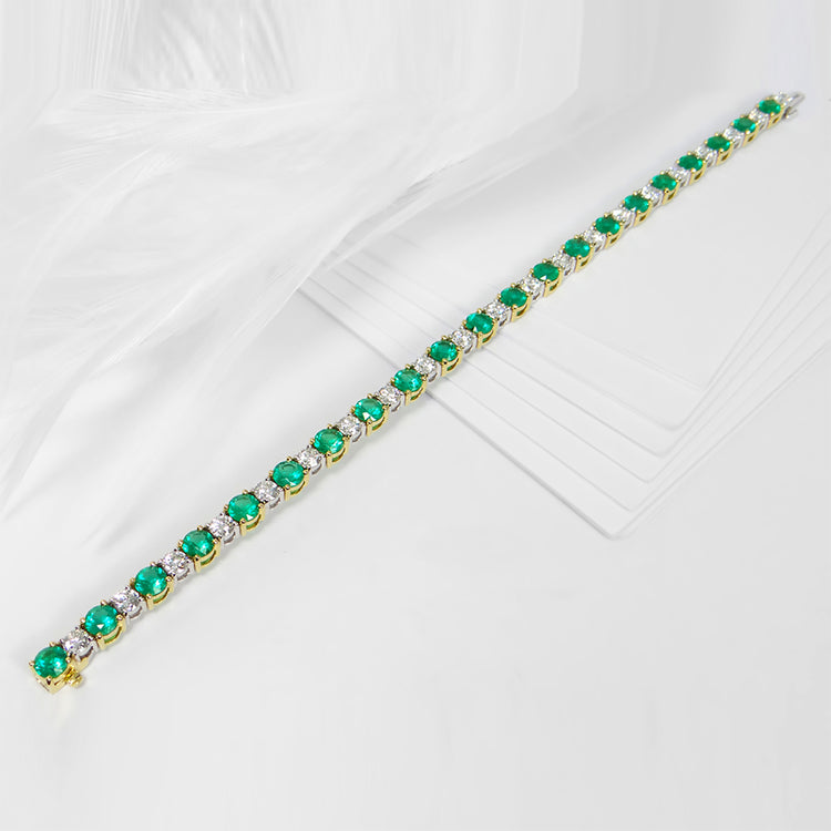 Emerald & Diamond Bracelet