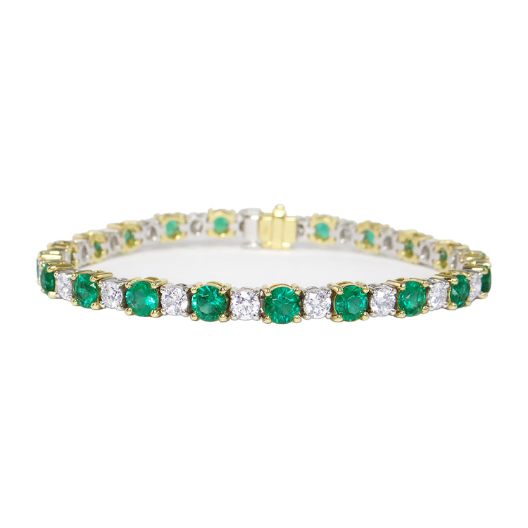 Emerald & Diamond Bracelet