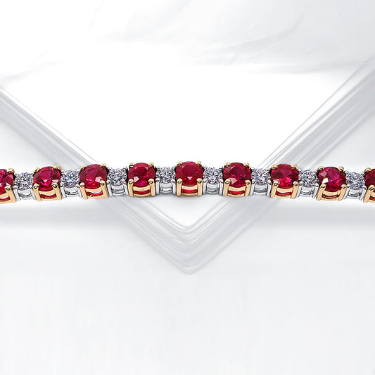 Ruby and Diamond Bracelet