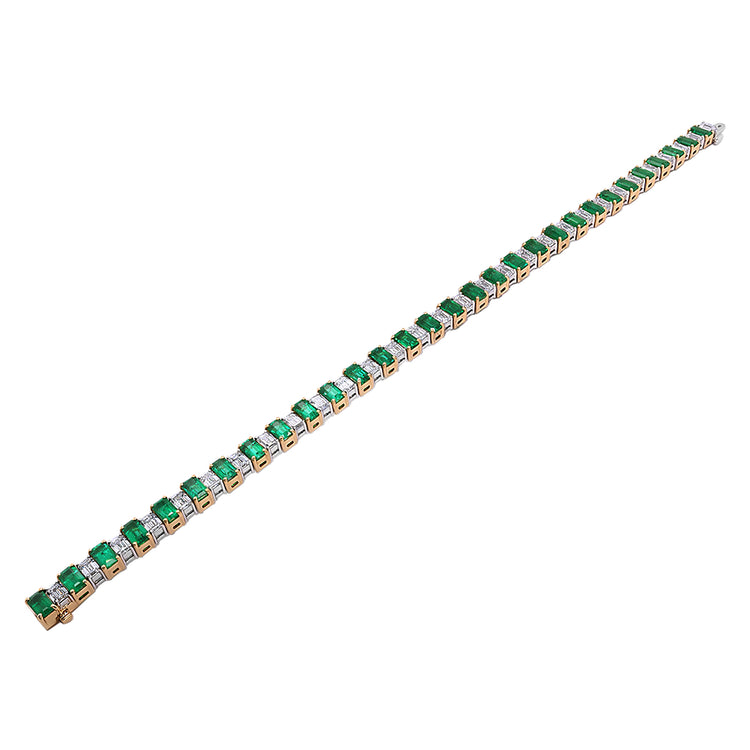 Emerald and Diamond Bracelet