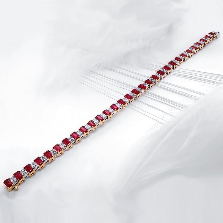 Ruby and Diamond Bracelet