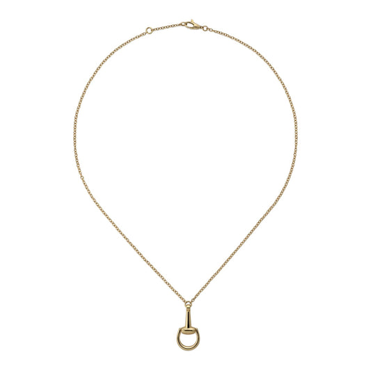 18K Yellow Gold Horsebit Chain Necklace