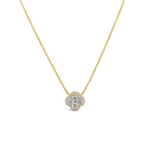 Diamond Precious Pastel Clover Pendant