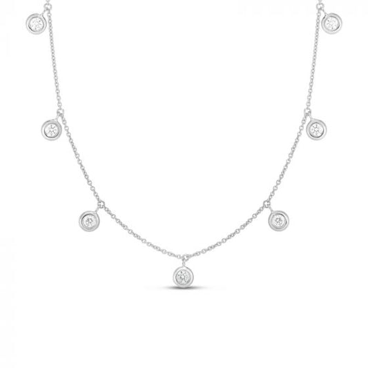 Diamond Drop Station Necklace