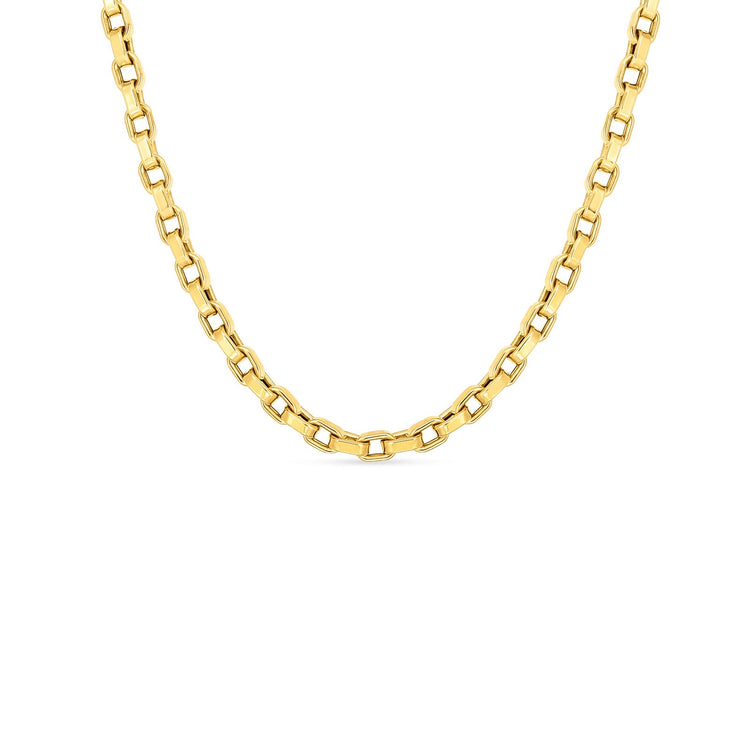 Square Link Chain Necklace (17 inches)