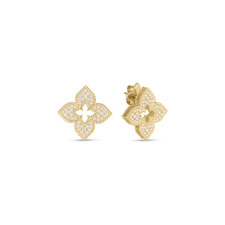 Diamond Venetian Princess Stud Earrings