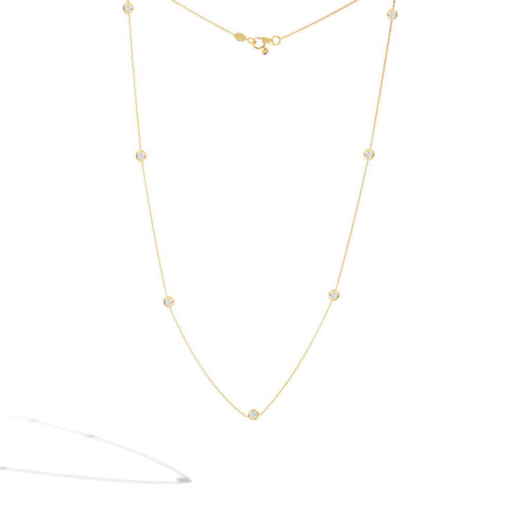 Diamond Station  Necklace