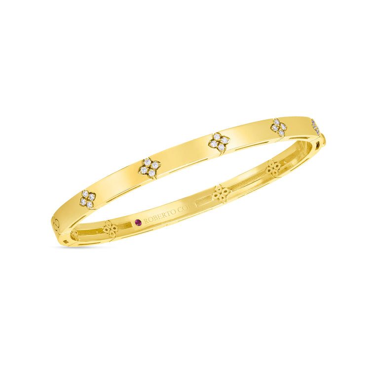 Love in Verona Bangle with Diamonds (Narrow Version)