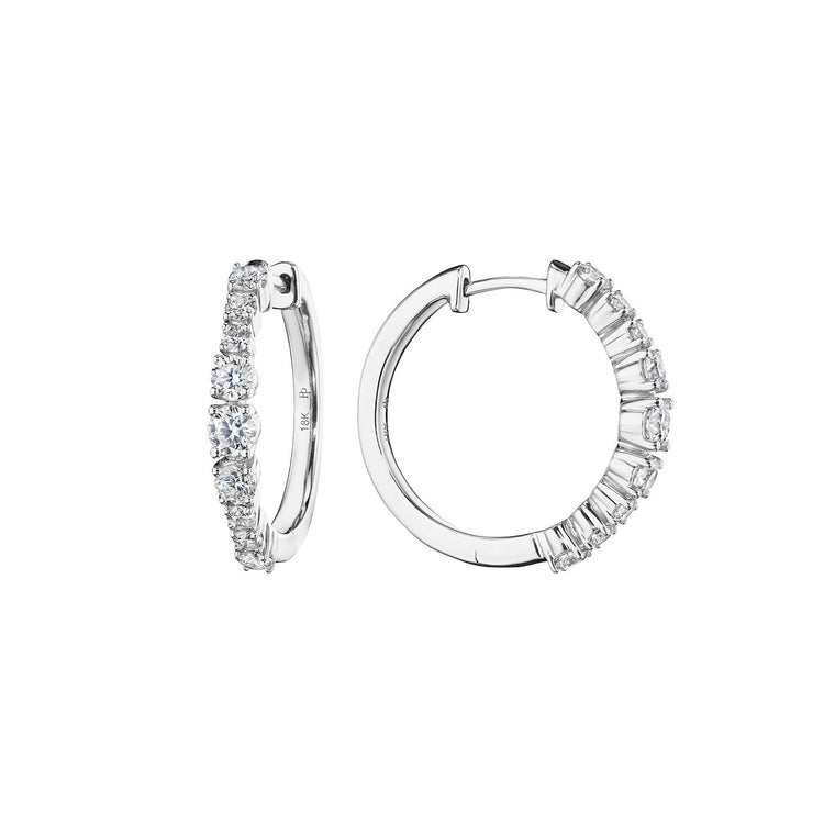 Petite Wave Hoop Earrings