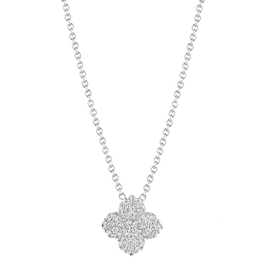 Petite Penny Diamond Flower Necklace