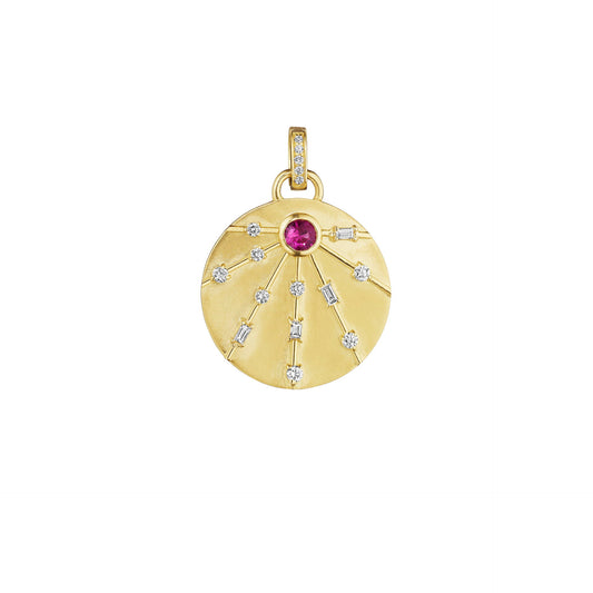 Pink Sapphire Energy Medallion