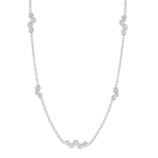 18k White Gold Stardust Necklace