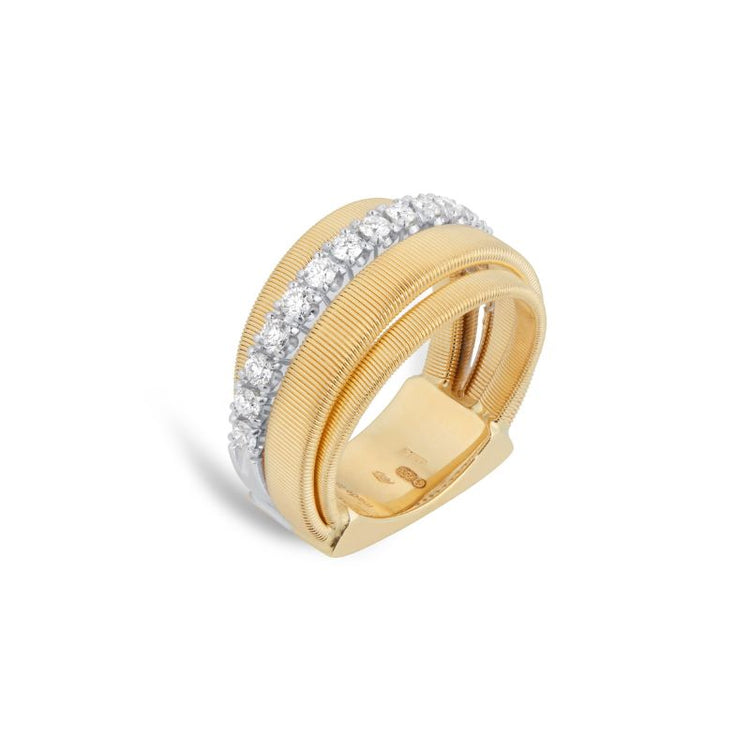 18k Yellow Gold Masai Collection Diamond Ring