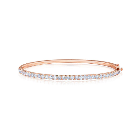 Stackable Bangle with Diamonds