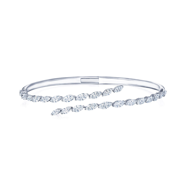 Marquise Diamond Crossover Bangle