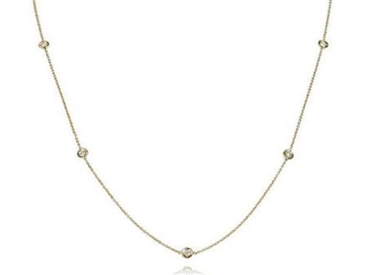 Diamond Station  Necklace