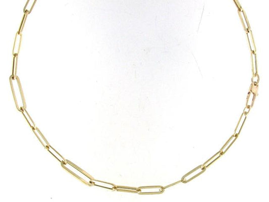 Alternating Size Paperclip Link Necklace