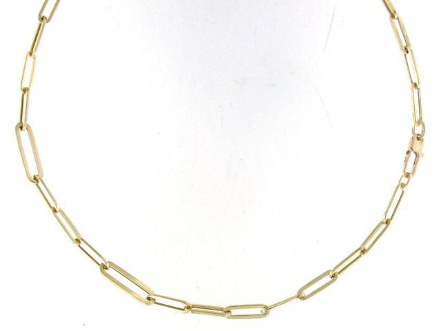 Alternating Size Paperclip Link Necklace