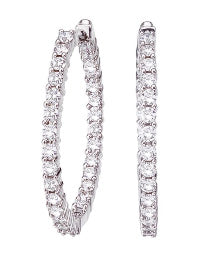 Diamond Small Perfect Hoop Earrings