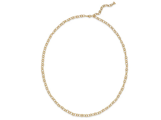 18k Yellow Gold 24" Ribbon Chain