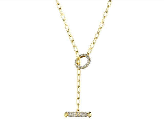 Diamond Toggle Chain Link Necklace