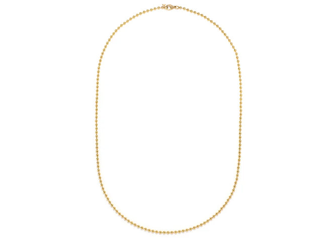 18k Yellow Gold Large Ball Chain