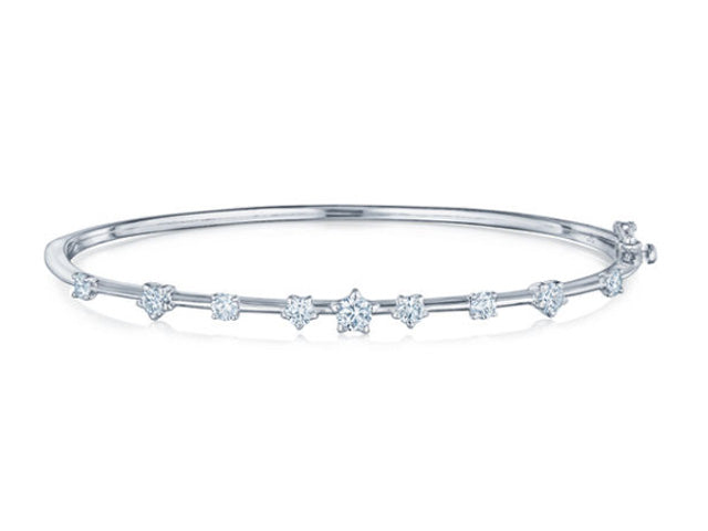 Starry Night Bangle with Star-Set Diamonds