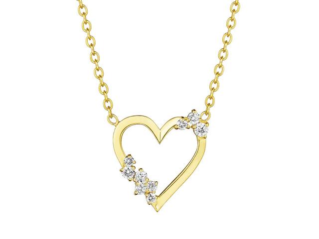 18KYG PENNY PREVILLE DIAMOND HEART NECKLACE