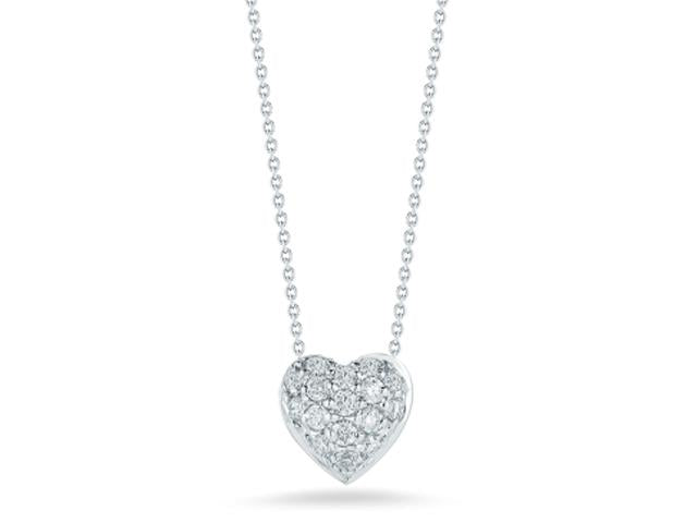 Tiny Treasures Diamond Puffed Heart Pendant