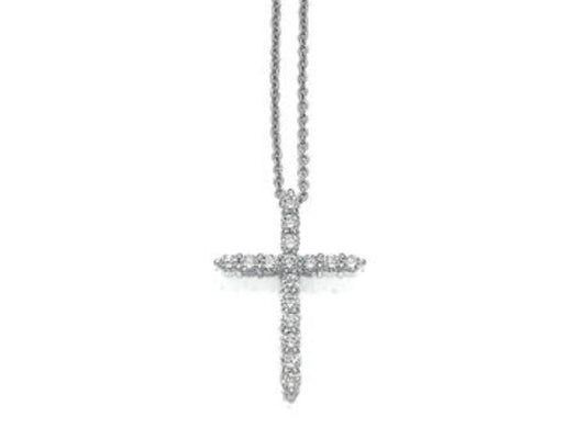 Tiny Treasures Diamond Bigger Cross Pendant