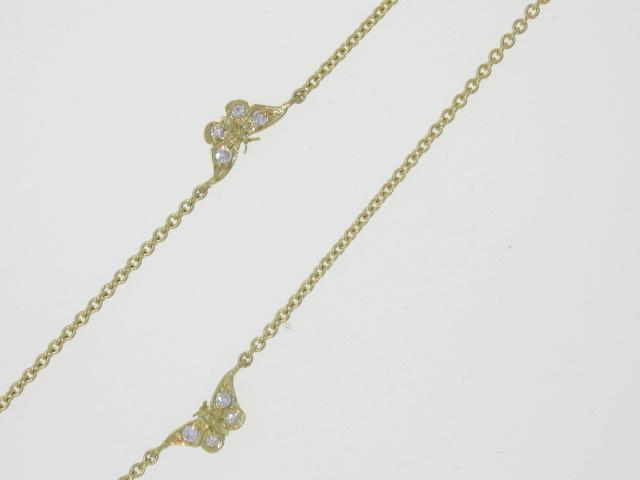 Diamond Butterflies by the Yard Necklace