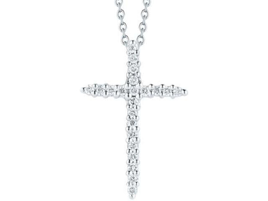 Tiny Treasures Sliver Diamond Cross Pendant