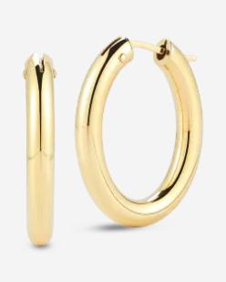 Medium Perfect Oval Hoop Earrings