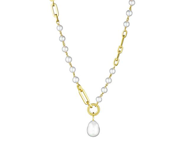 Pearl Chain Link Necklace