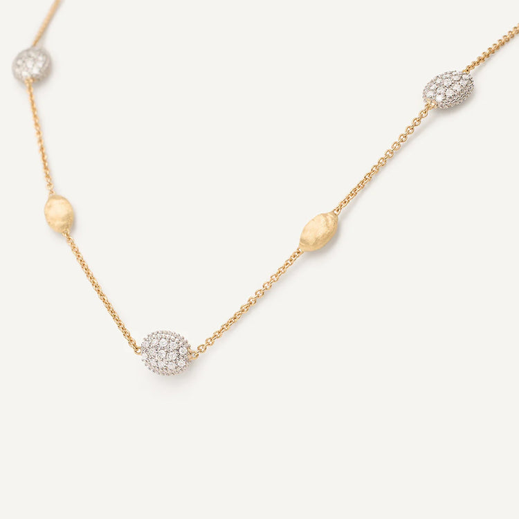 Siviglia Diamond Bean Necklace