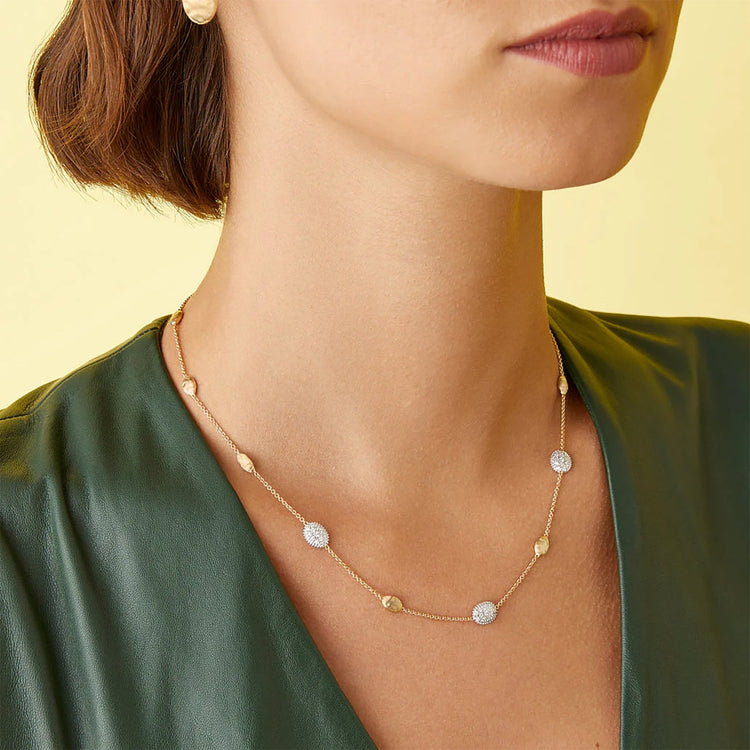 Siviglia Diamond Bean Necklace