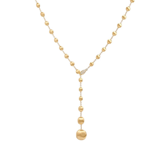 Lariat Necklace With Diamond Pavé Clasp