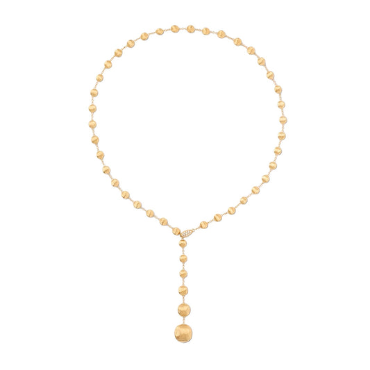 Lariat Necklace With Diamond Pavé Clasp