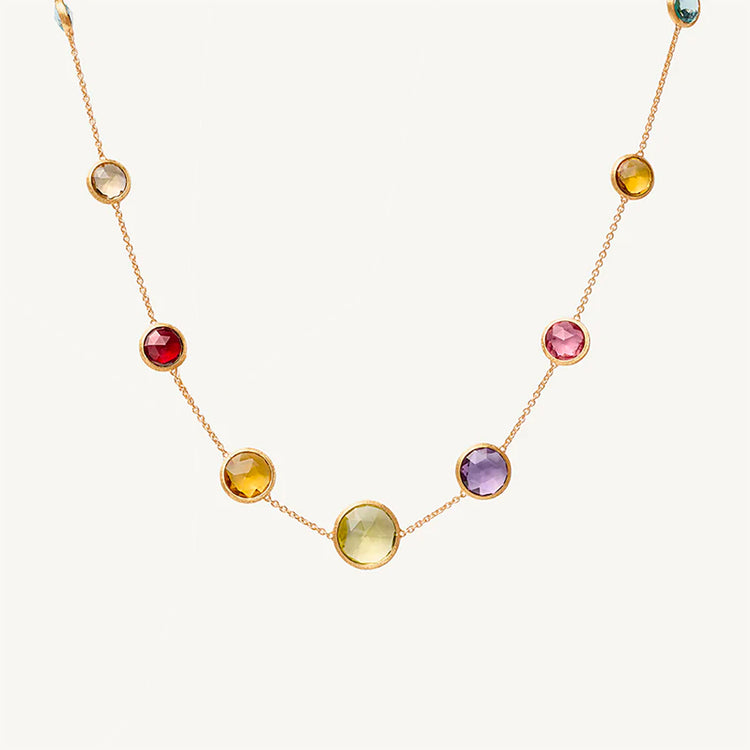 Jaipur Long Gemstone Necklace