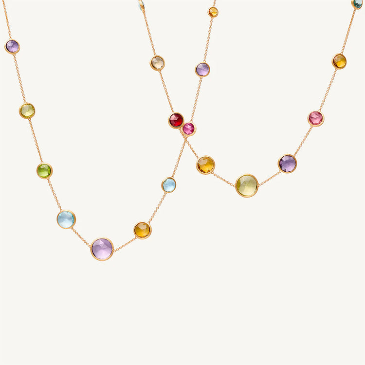 Jaipur Long Gemstone Necklace